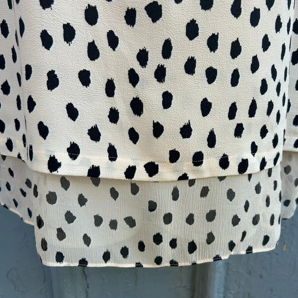 Kate Spade Leopard Dot Silk Blouse, BNWT, size  Large - Picture 8 of 12